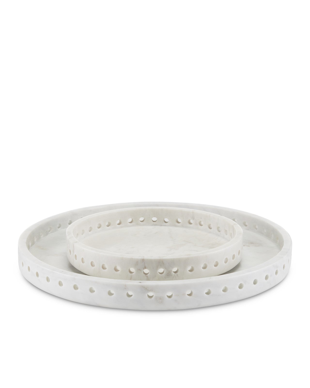Freya Small White Marble Tray